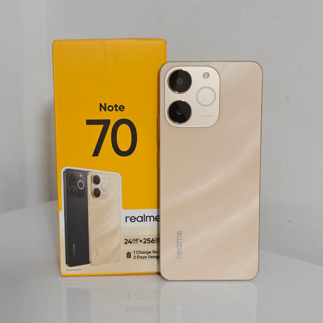 Realme Note 70, 256GB, 8GB Ram, Global, Dourado - Mercado do Vale