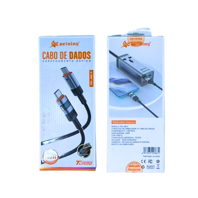 Cabo de Dados 100W USB-C/USB-C Display Digital Turbo 1M