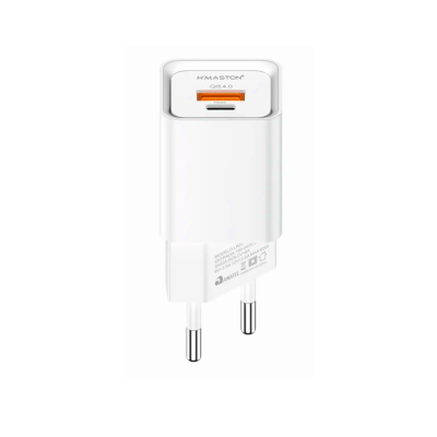 Carregador Turbo 60W H’maston LR23-4 USB-C + USB-A